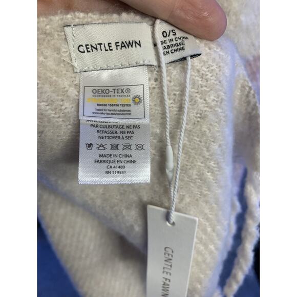 NWT Gentle Fawn Scarf Shawl Wrap Fringe Women’s One Size Pink Cream White Boho - Picture 7 of 13